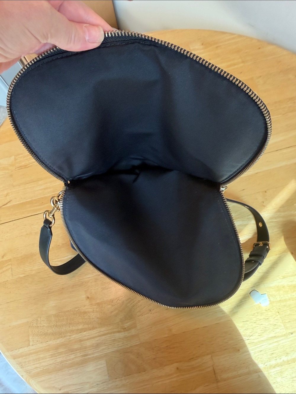 NWOT Marc Jacobs Leather Saddle Crossbody Bag in Black - Picture 9 of 13